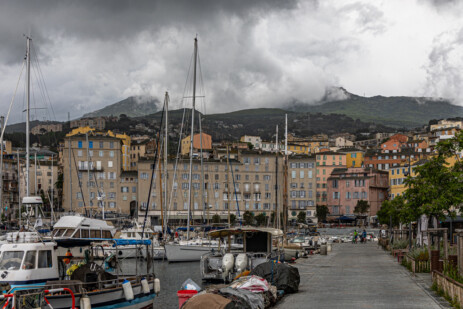 Bastia bei schlechtem Wetter