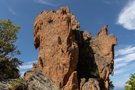 Felsformation auf Wanderung Calanques de Piana