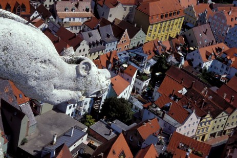 Blick vom Turm der Martinskirche in Landshut