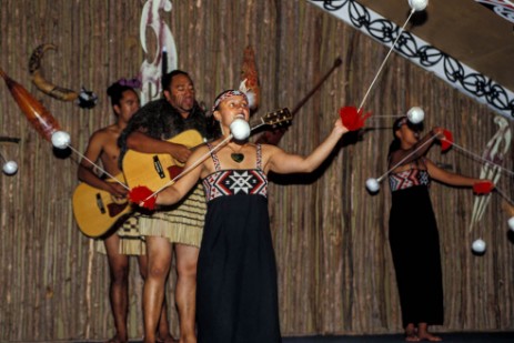 Maorikonzert im Tamaki Maori Village