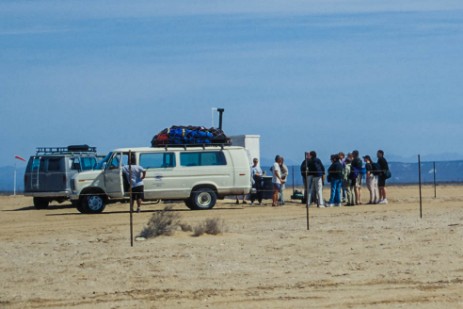 Tourbusse bei Laguna San Ignacio